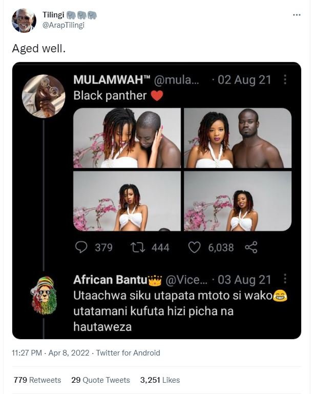 Tilingi 888 araptilingi aged well. mulamwah mula_ 02 aug 21 black panther 379 1l