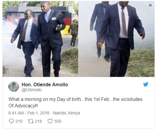 Hon. otiende amollo oamollo what morning on my day of birth. this ist feb. the v