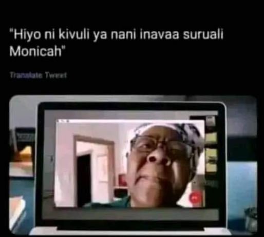 Hiyo ni kivuli ya nani inavaa suruali monicah
