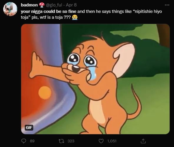 Badmon glo_ful . apr 8 your nigga could be so fine and then he says things like