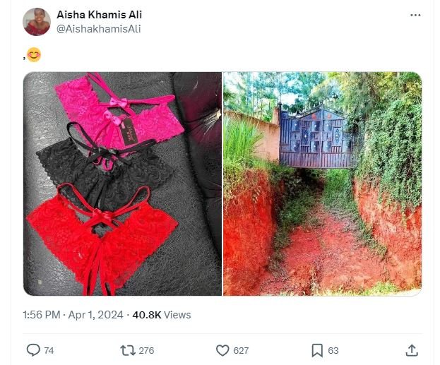 Aisha khamis ali aishakhamisali 1.56 pm apr 1, 40.8k views 0 74 l2 276 627