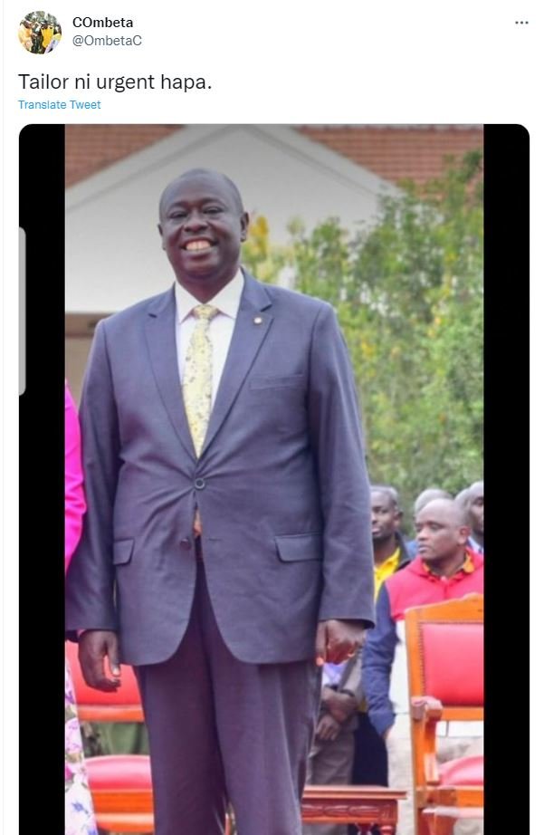 Combeta ombetac tailor ni urgent hapa. translare tweer