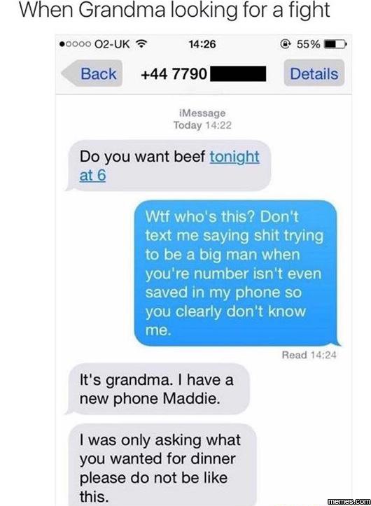 When grandma looking for a fight oooo 02uk 1426 55 back 44 details imessage toda