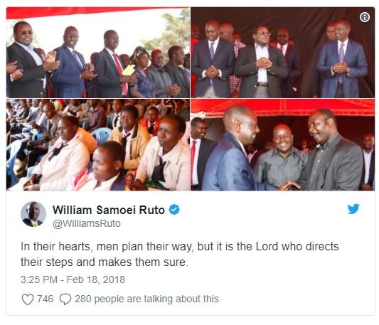 William samoei ruto williamsruto in their hearts men plan their way but it is th