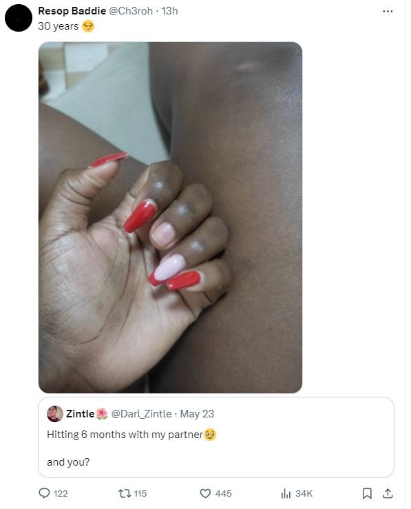 Resop baddie ch3roh 13h 30 years zintle darl_zintle . may 23 hitting 6 months wi