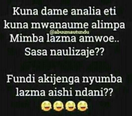 Kuna dame analia eti kuna mwanaume alimpa abuumautundu mimba lazma amwoe sasa na