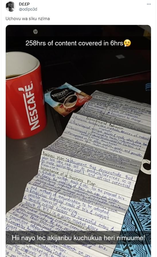 Deep odipo3d uchovu wa siku nzima 258hrs of content covered in 6hrs 1 mercone to