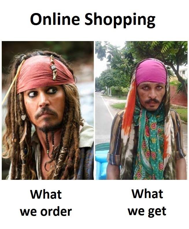 Online shopping what we order what we get