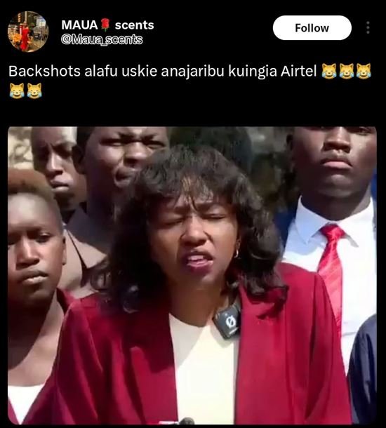 Maua scents mauascanis follow backshots alafu uskie anajaribu kuingia airtel