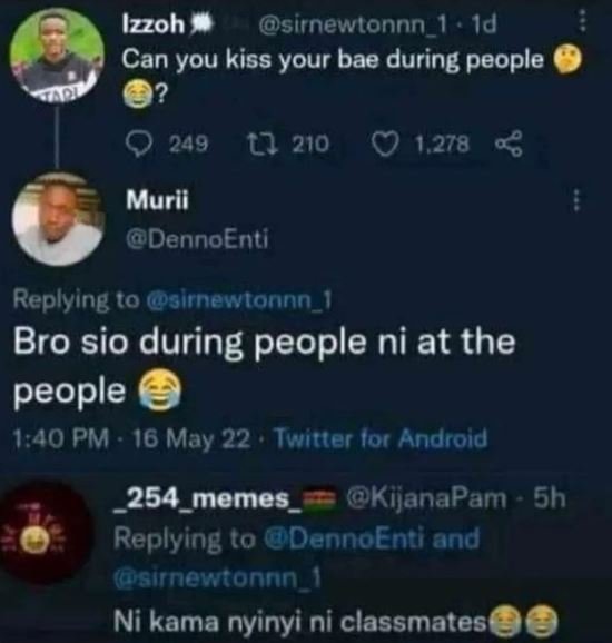 Izzoh sirnewlonnn id can you kiss your bae during people 249 u 210 1,278 02 muri