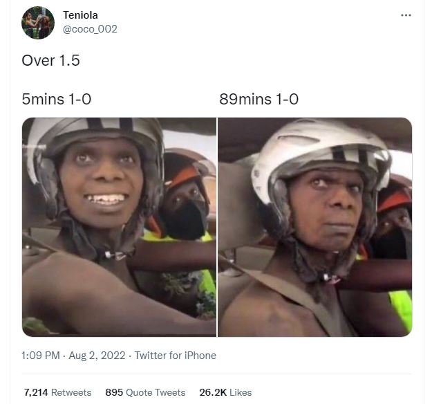 Teniola coco 002 over 1.5 5mins 10 89mins 10 1.09 pm . aug 2, twitter for iphone