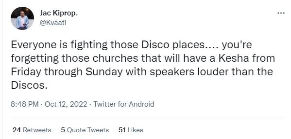 Jac kiprop kvaati everyone is fighting those disco places_ you're forgetting tho