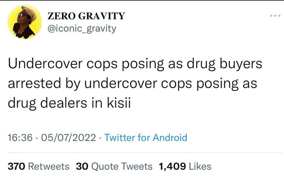 Zero gravity iconic_gravity undercover cops posing as drug buyers arrested by un