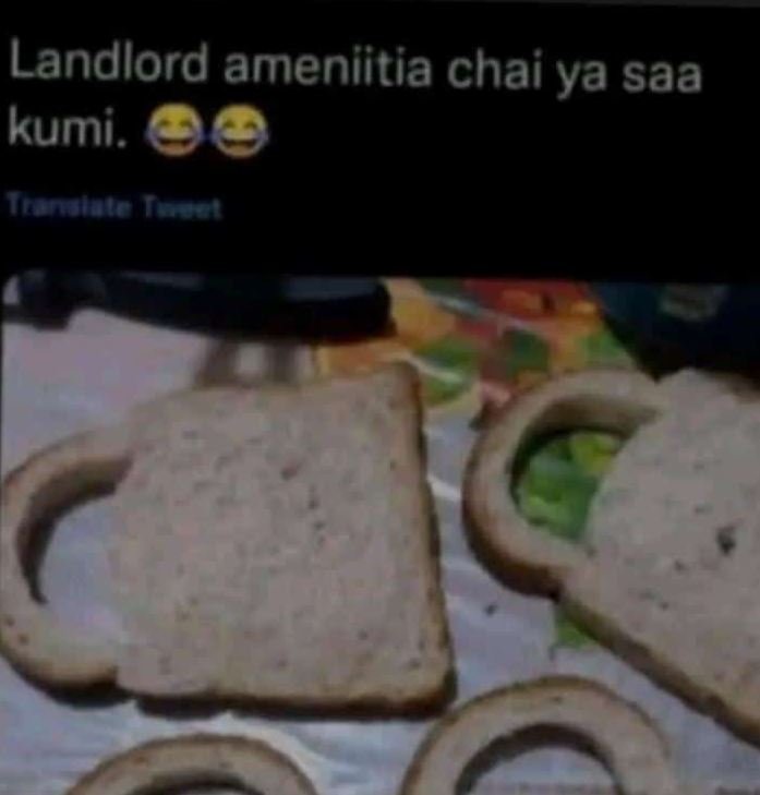 Landlord ameniitia chai ya saa kumi.