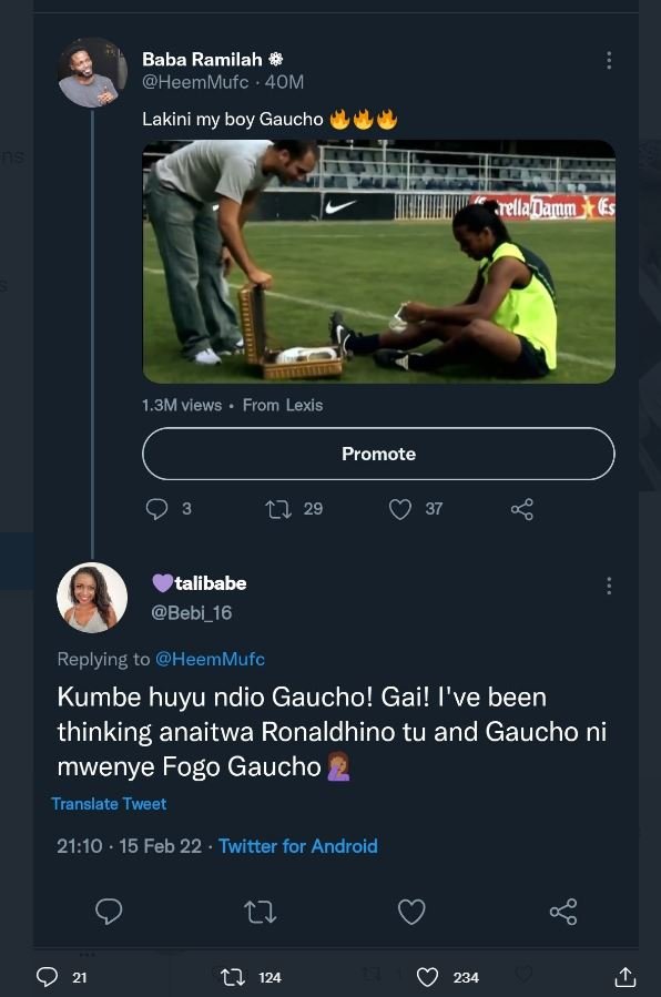 Baba Ramilah HeemMufc 40M Lakini my boy Gaucho 1 rellaldarm 1.3M vlews From Lexi