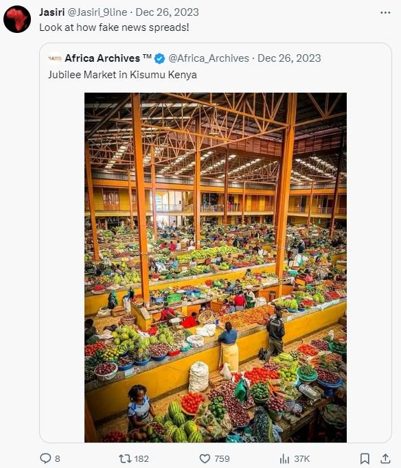 Jasiri jasiri_9line . dec 26, look at how fake news spreads! africa archives afr