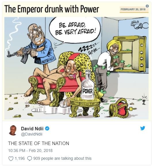 The emperor drunk with power ee afraid be very afraid! ske meu eoruary 63l4 ipar