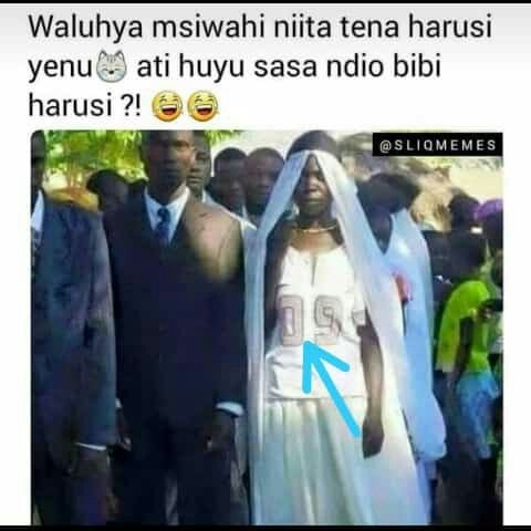 Waluhya msiwahi niita tena harusi yenu ati huyu sasa ndio bibi harusi ?! sliomem