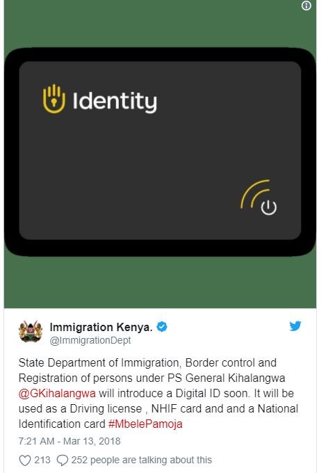 Identity immigration kenya. immigrationdept state department of immigration bord