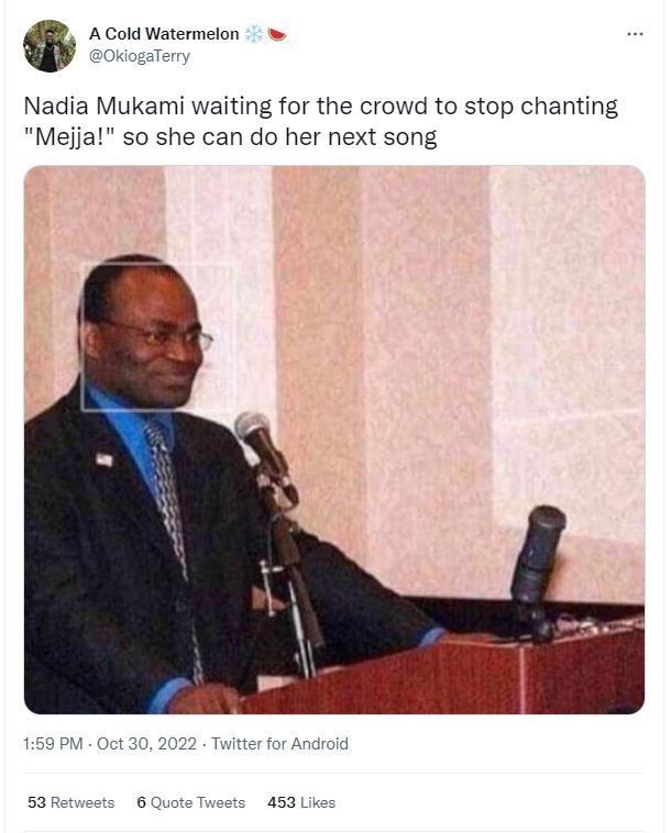 A cold watermelon okiogaterry nadia mukami waiting for the crowd to stop chantin