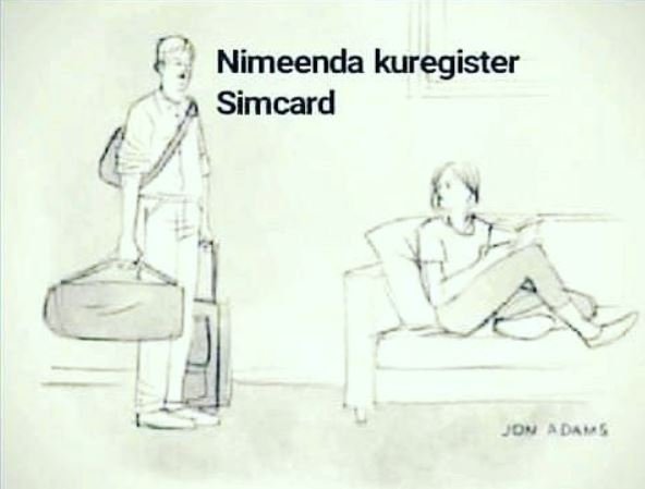 Nimeenda kuregister simcard jov 80avs