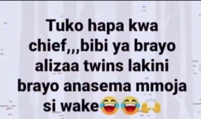 Tuko hapa kwa chief, bibi ya brayo alizaa twins lakini brayo anasema mmoja si wa