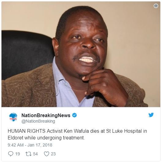 Nationbreakingnews nationbreaking human rights activist ken wafula dies at st lu