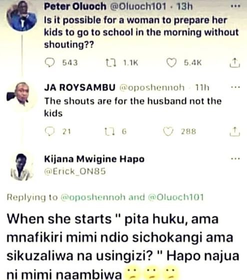 Peter oluoch oluoch101 13h is it possible for a woman to prepare her kids to g0