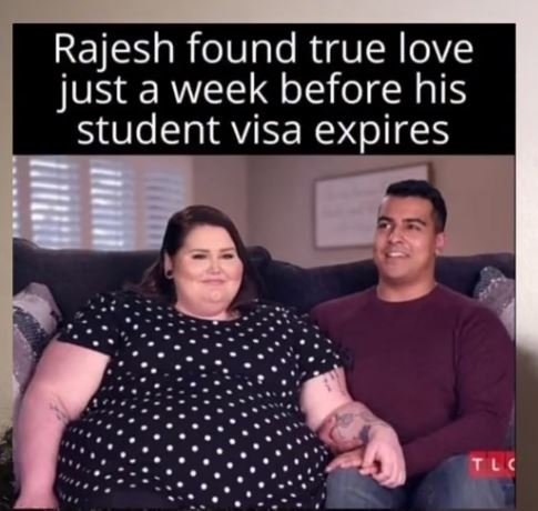 Rajesh found true love just a week before his student visa expires