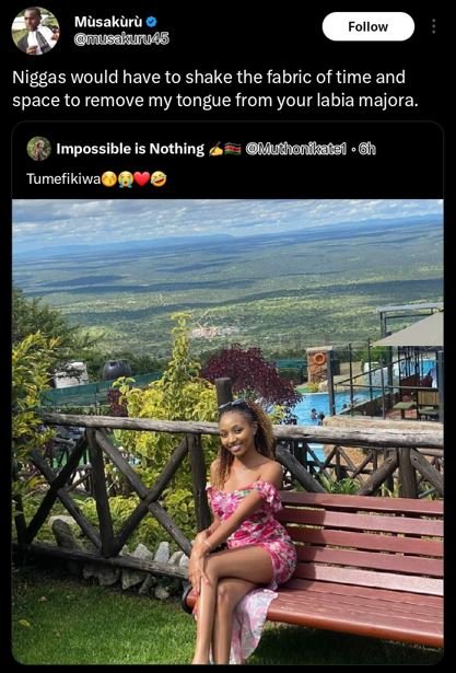 Musakuru 71saikuu4s follow niggas would have to shake the fabric of time and spa