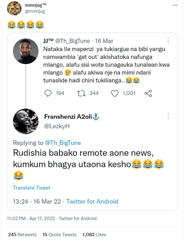 Mmnjug tm mmnjug jjtm th_bigtune 16 mar nataka ile mapenzi ya tukiargue na bibi