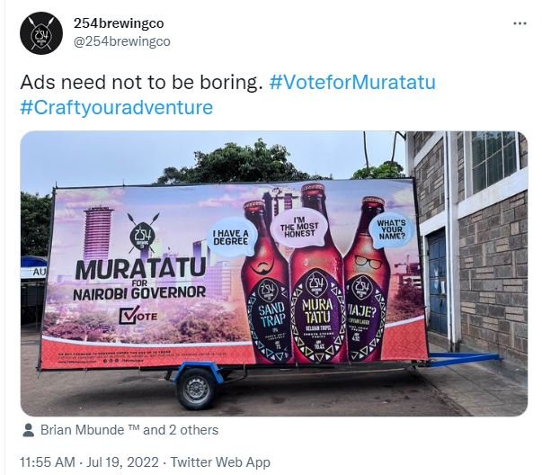 254brewingco 254brewingco ads need not to be boring. voteformuratatu craftyourad