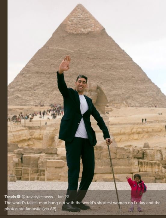 Travis travislylesnews jan 28 the world's tallest man hung out with the world' s