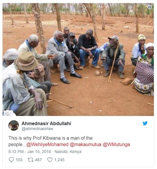Ahmednasir abdullahi ahmednasirlaw this is why prof kibwana is a man of the peop