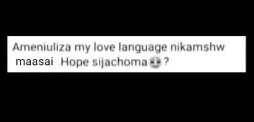 Ameniuliza my love language nikamshw maasai hope silachoma 2