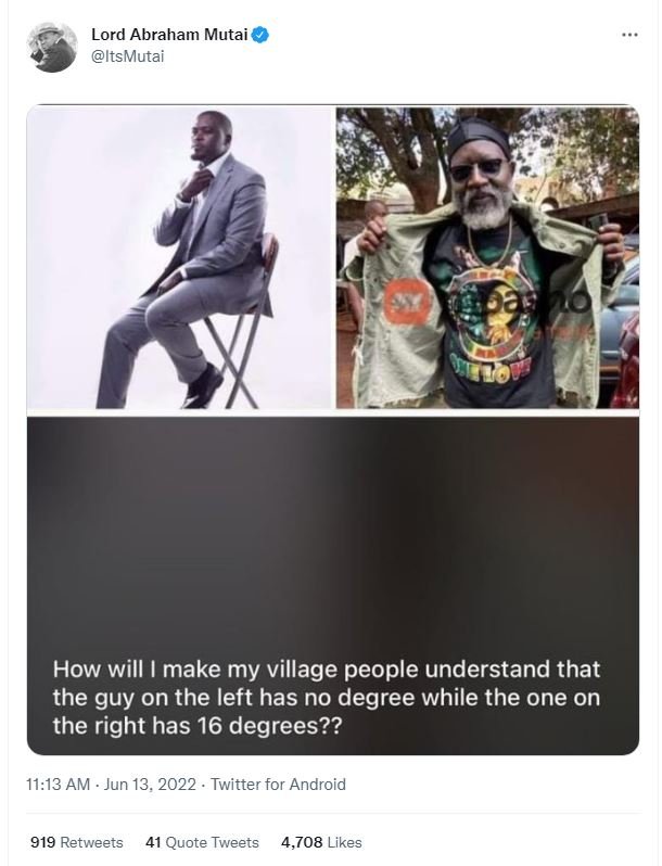 Lord abraham mutai itsmutai how will make my village people understand that the