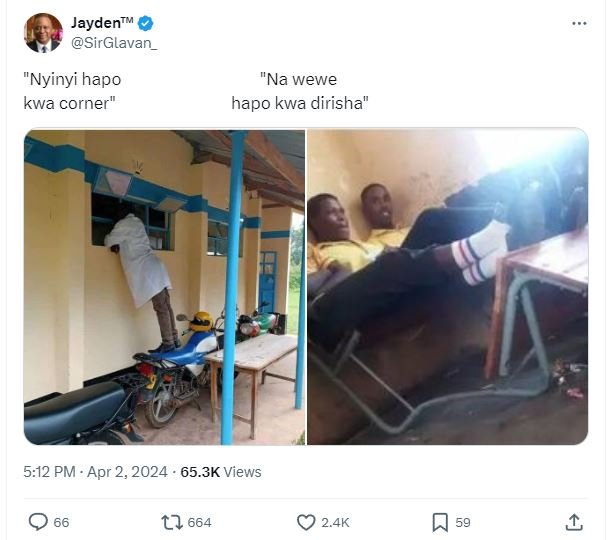 Jayden sirglavan nyinyi hapo kwa corner' na wewe hapo kwa dirisha 5.12 pm apr 2,