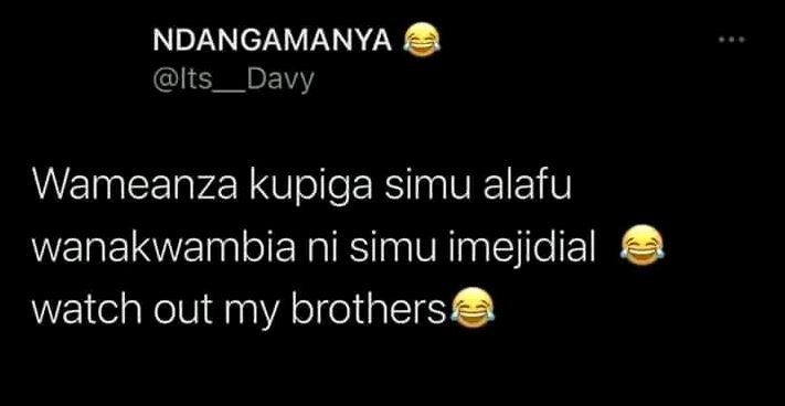 Ndangamanya its davy wameanza kupiga simu alafu wanakwambia ni simu imejidial wa