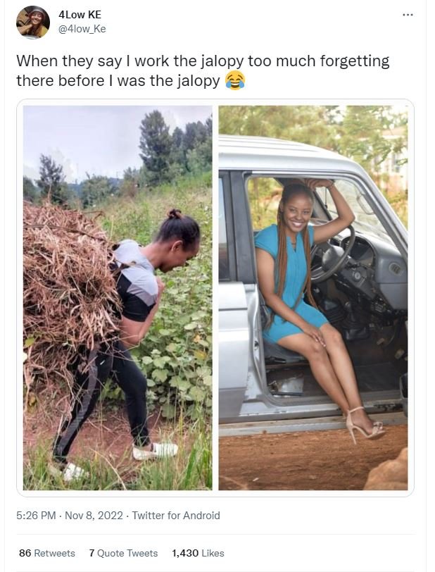 4low ke 4low_ke when they say work the jalopy too much forgetting there before w