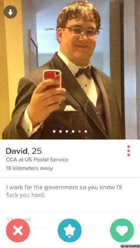 David, 25 cca at us postal service 18 kilometers away work for the government s0