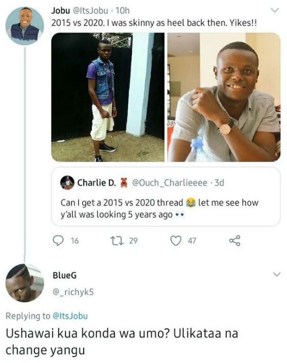 Jobu itsjobu 1oh vs . was skinny as heel back then. yikes!! charlie d. ouch_char