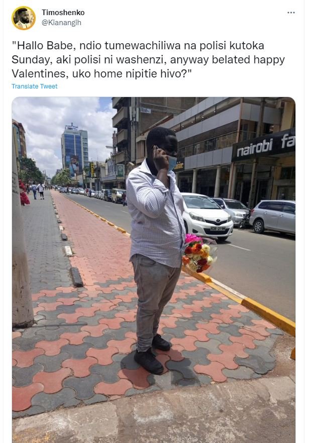 Timoshenko Kianangih 'Hallo Babe, ndio tumewachiliwa na polisi kutoka Sunday aki