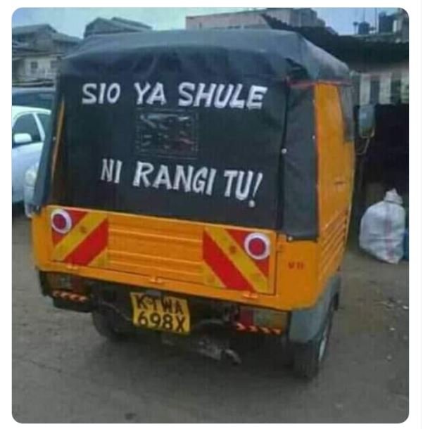 Sio ya shule ni rangi tu! ktwa 7698x