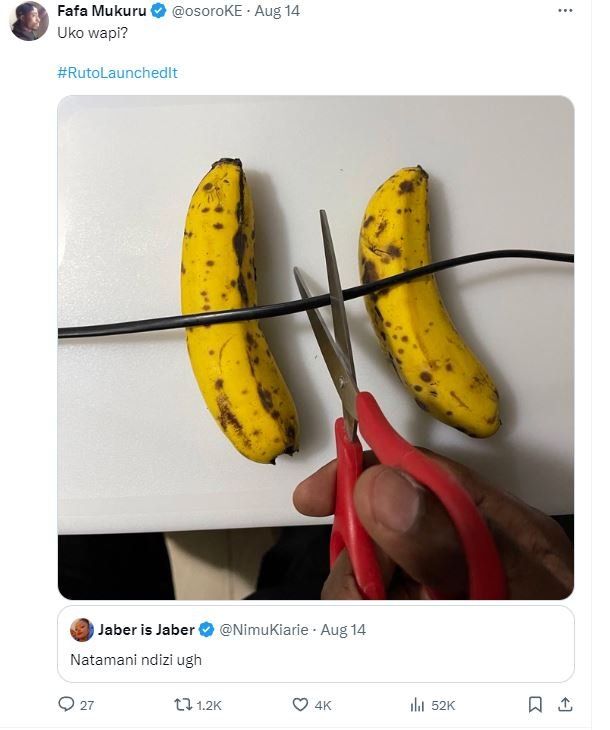 Fafa mukuru uko wapi? osoroke aug rutolaunchedlt jaber is jaber nimukiarie aug 1