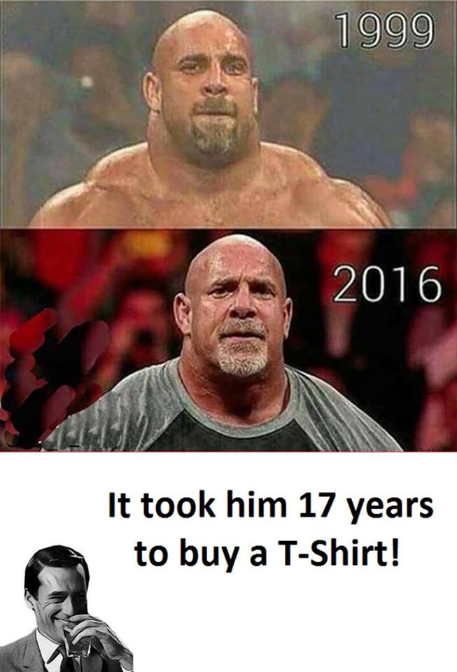 It took him 17 years to buy a tshirt!
