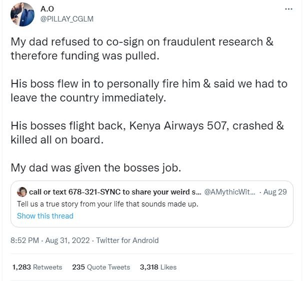 A.0 pillay_cglm my dad refused to cosign on fraudulent research therefore fundin