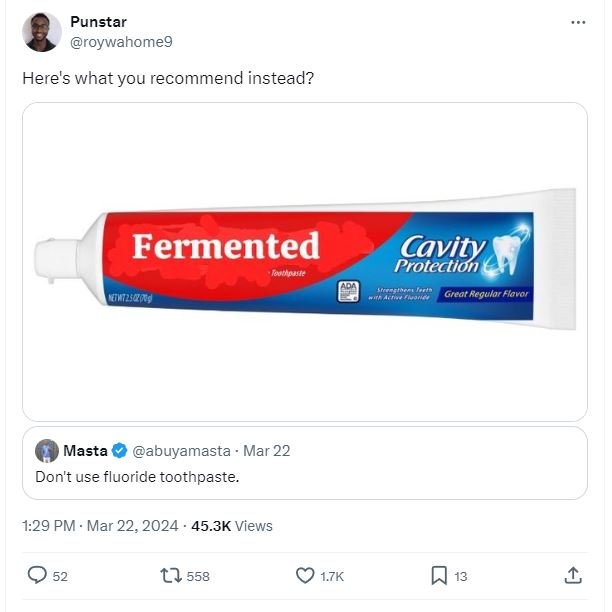 Punstar roywahomeg here's what you recommend instead? fermented e cavity , prote