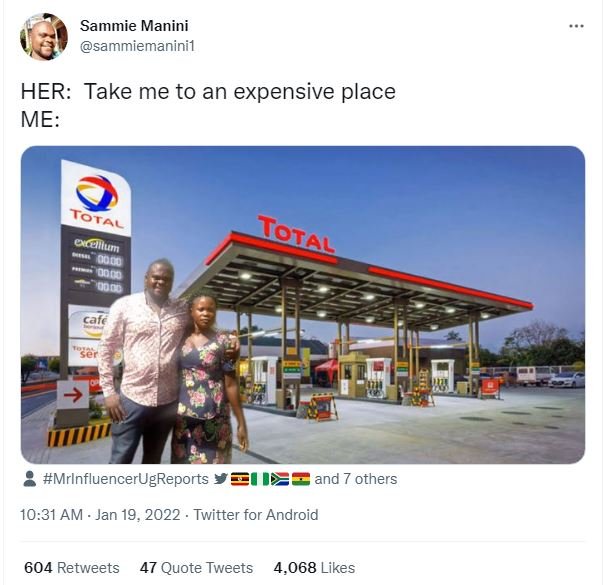 Sammie Manini sammiemanini1 HER Take me to an expensive place ME Total ocllum Qo