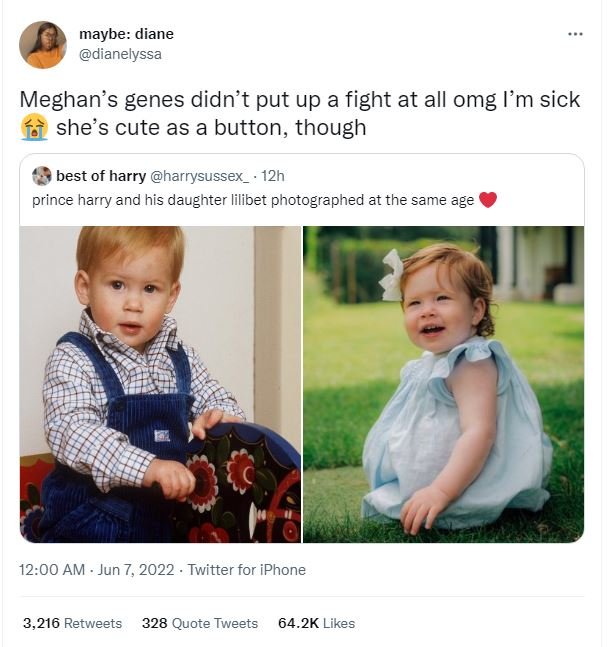 Maybe diane dianelyssa meghan's genes didn't put up a fight at all omg lm sick s