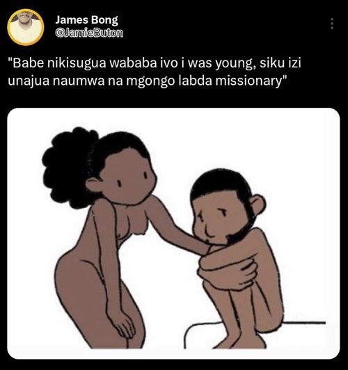 James bong jaiebuton 'babe nikisugua wababa ivo i was young, siku izi unajua nau